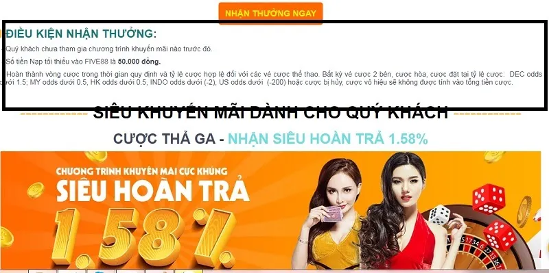 Điều kiện để nhận quà từ nhà cái hàng đầu Five88