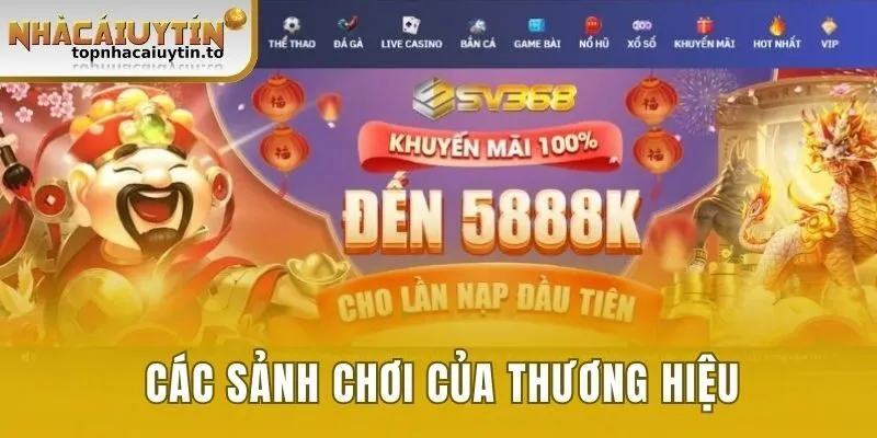 Các sảnh chơi của thương hiệu 