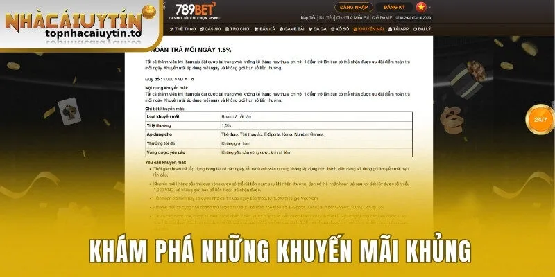 Khám phá khuyến mãi khủng độc quyền cho hội viên